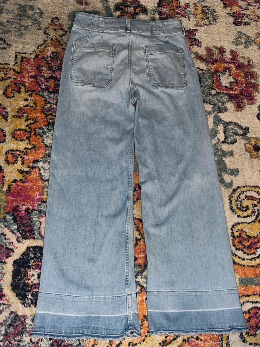 Anthropologie Maeve the Colette Wide Leg Jeans Denim Released Hem Size 30 x 28” - Picture 4 of 9